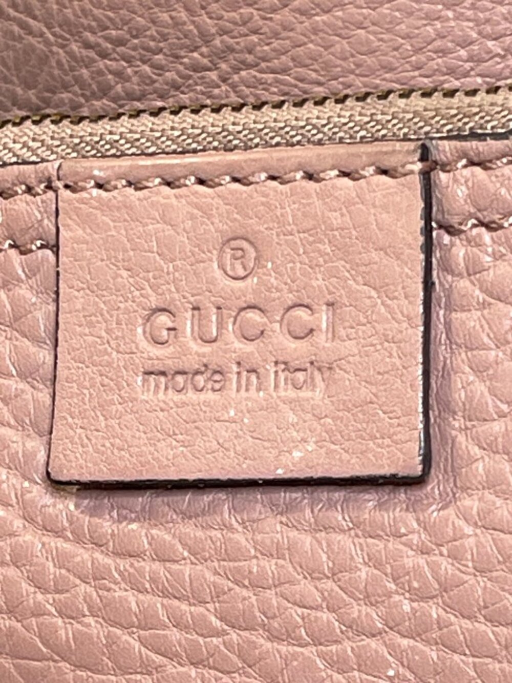 GUCCI Jackie Soft Grained Calfskin Bucket Bag Camelia - Picture 5 of 16